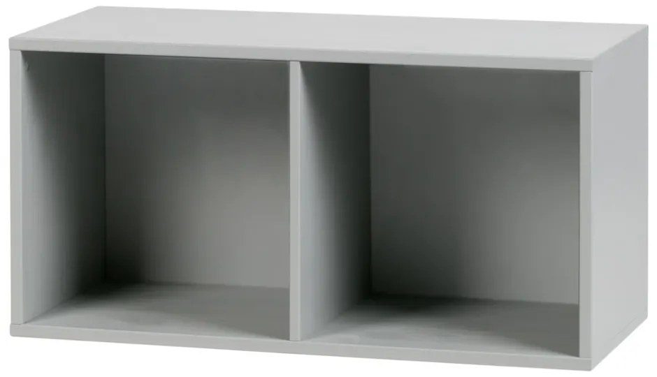 Szary regał modułowy z litego drewna sosnowego 81x41 cm Vt – vtwonen