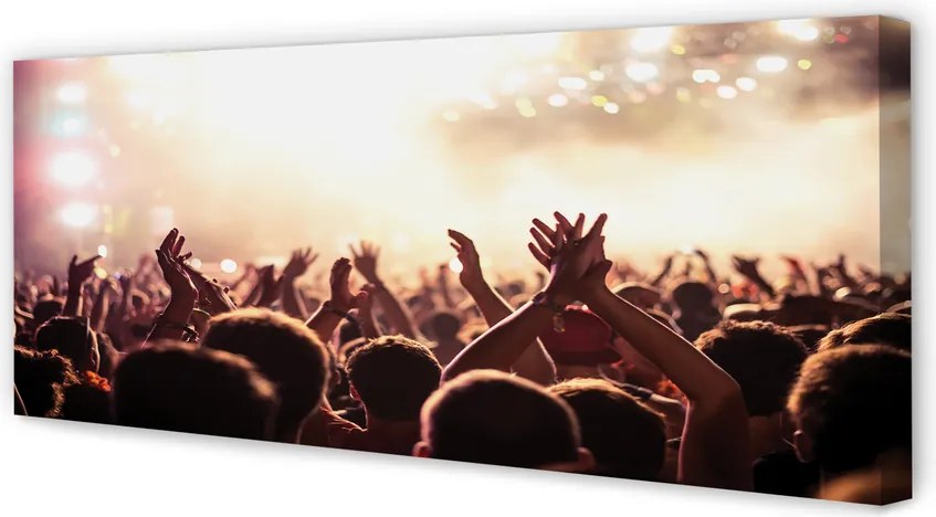 Obraz drukowany na płótnie Ludzie na Koncercie