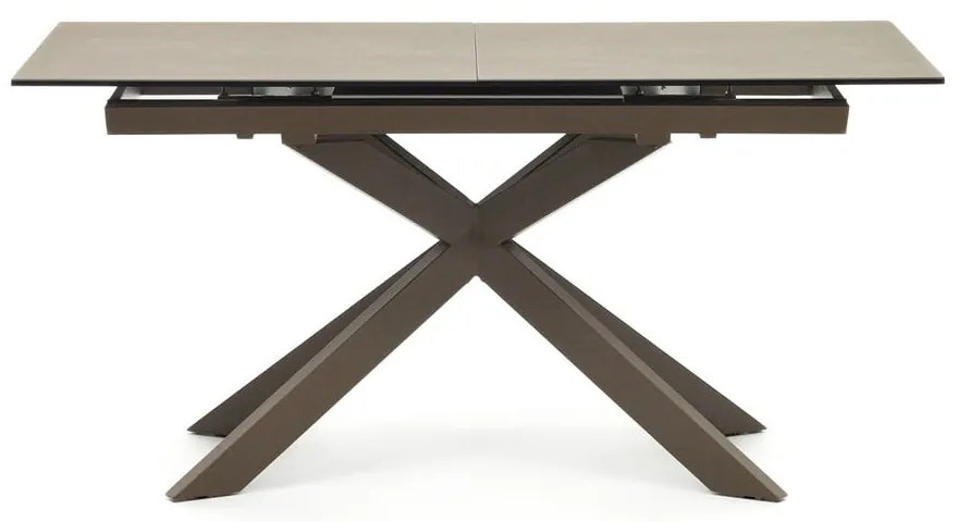 Brązowy rozkładany stół z ceramicznym blatem 90x160 cm Atminda – Kave Home