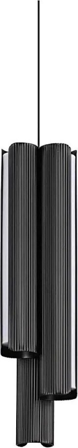 Ideal Lux - ściemnialna lampa wisząca na linkach DORICA 3xLED/9W/230V CRI 90 śr. 9,5 cm czarna