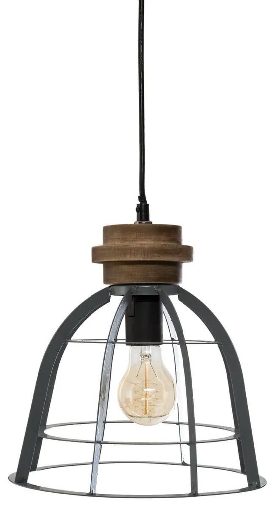 Lampa industrialna, Ø 25 cm, ażurowy klosz