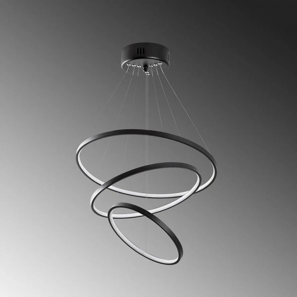 Lampa wisząca LED Simit - 13697, czarny