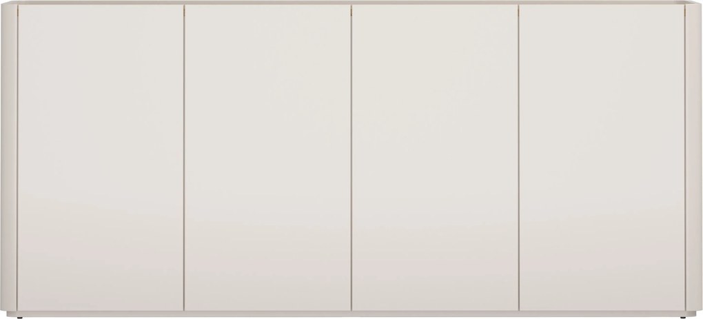 Komoda Elivo 200 cm czterodrzwiowa - kaszmir / dąb olejowany