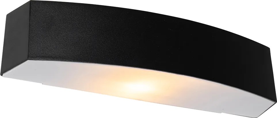 Nowoczesna lampa ścienna zewnętrzna czarna IP44 - Bojan