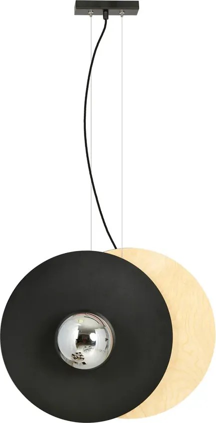 Nowoczesna wisząca lampa grafit - 3X D104 H2-K09