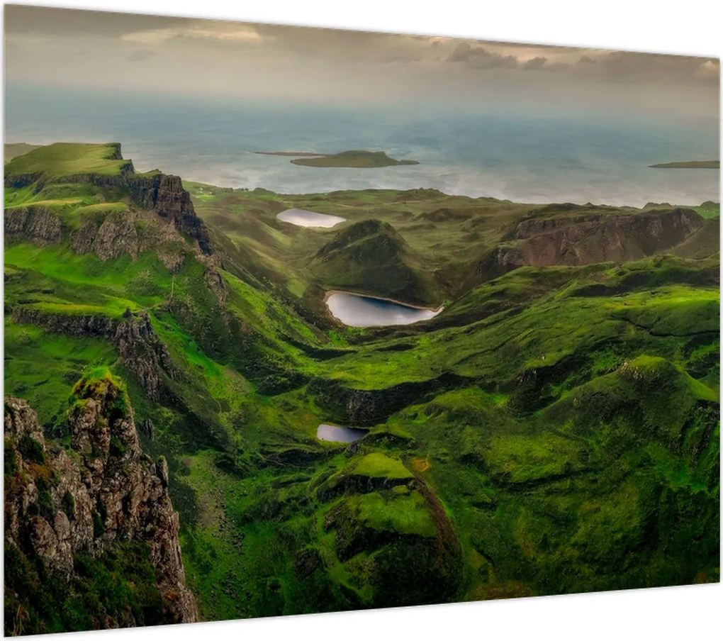 Obraz na szkle - Quiraing, Szkocja (70x50 cm)