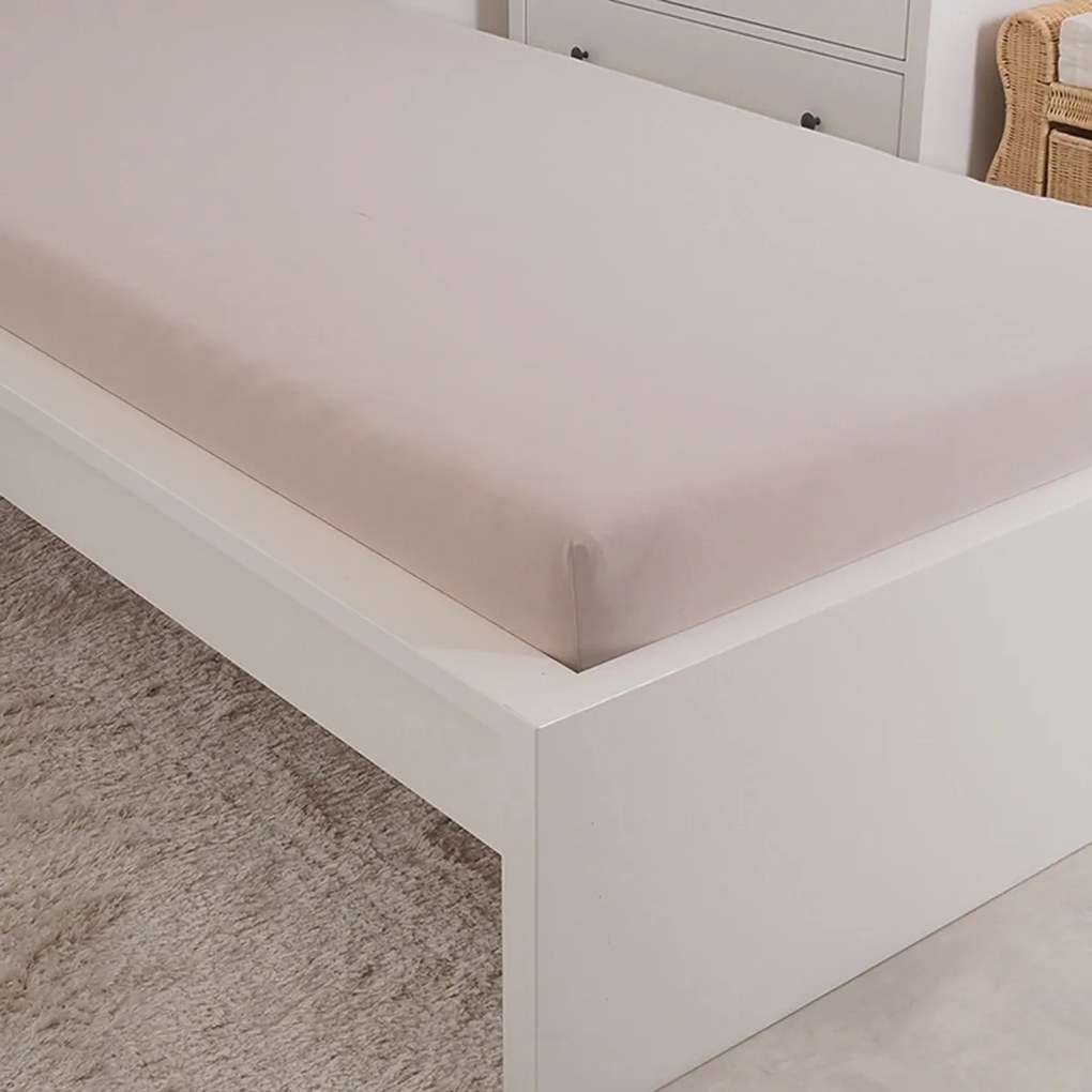 4Home prześcieradło jersey Mako kawowy, 90 x 200 cm