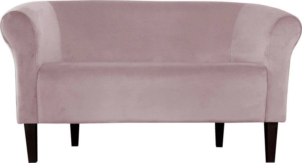 Sofa Milo tkanina Welur wygodna sofa tapicerowana do salonu i poczekalni : Kolor nogi - Venge, Kolor tkaniny - VELVET - MG55, Typ tkaniny - Velvet, Wysokość nogi - 20 cm