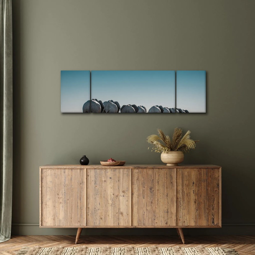 Obraz - Odejście słoni (170x50 cm)