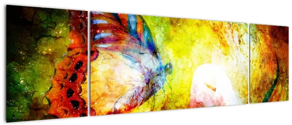 Obraz - Kosmiczny motyl (170x50 cm)