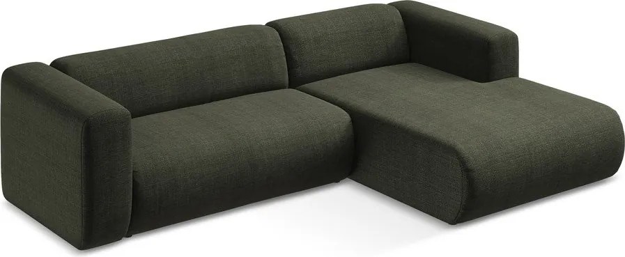 Zielony narożnik (prawostronny/z szezlongiem) Ekahi – Makamii