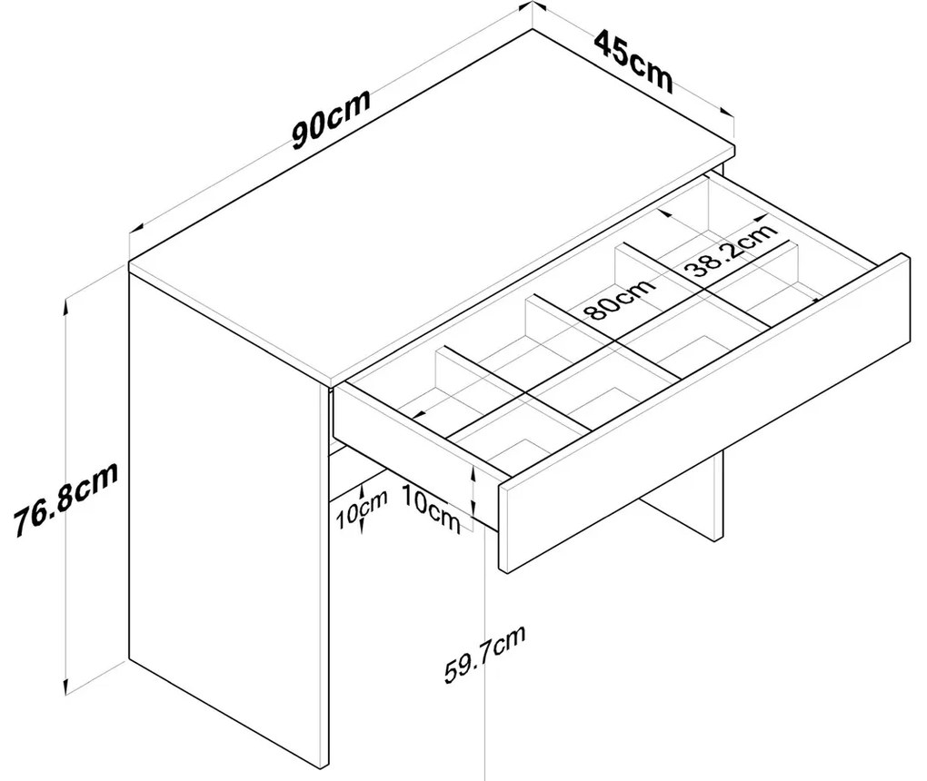 Stolik kosmetyczny BJ 104 White