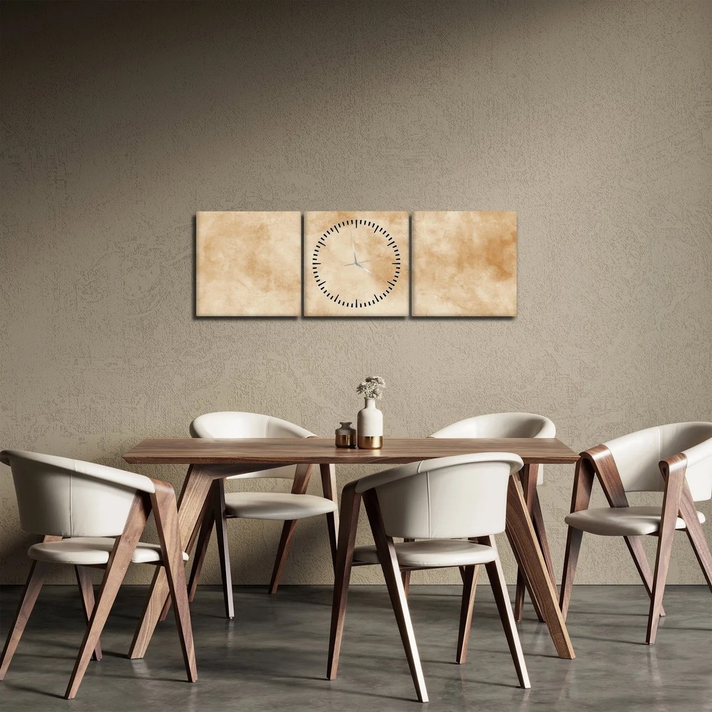 Obraz - Stary papier pergaminowy (z zegarem) (90x30 cm)
