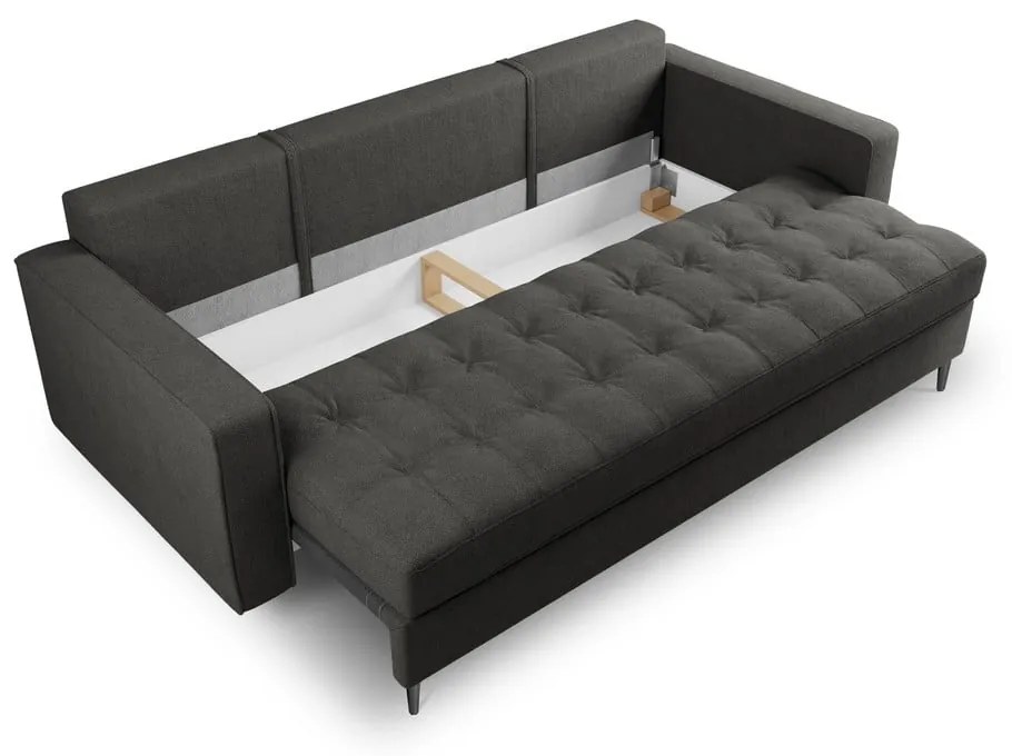 Ciemnoszara rozkładana sofa Milo Casa Santo