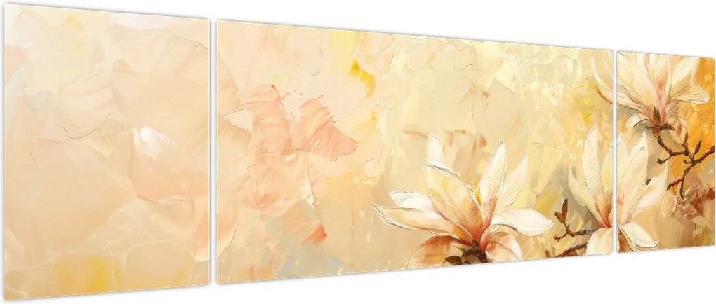 Obraz - Kwiaty (170x50 cm)