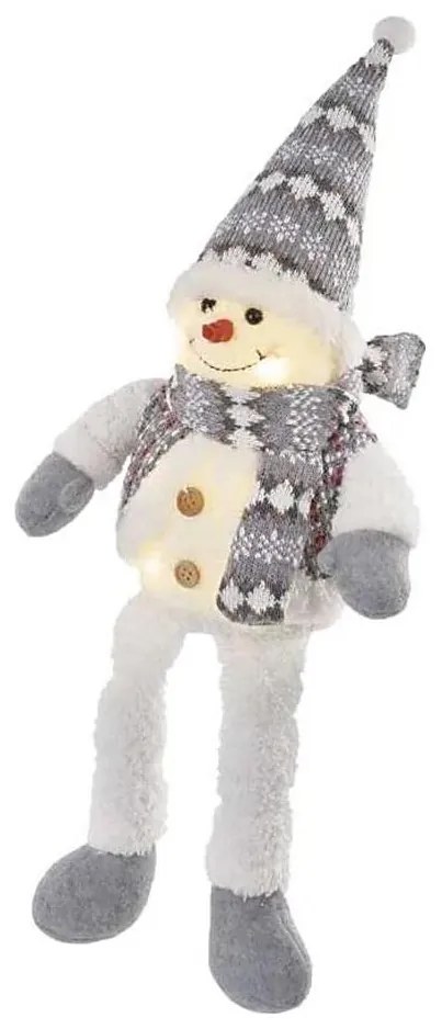 LED dekoracja świąteczna 6xLED/3xAA bałwanek