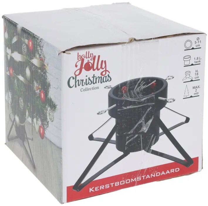 Metalowy stojak na choinkę z pojemnikiem na wodę 2 L