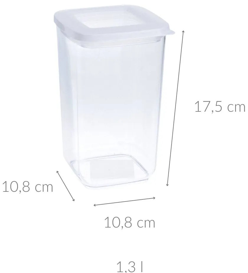 Pojemnik na artykuły sypkie, transparentny