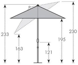ACTIVE 210x140 cm - osłona przeciwsłoneczna z automatycznie odchylanym uchwytem : Substancja Desen - 827