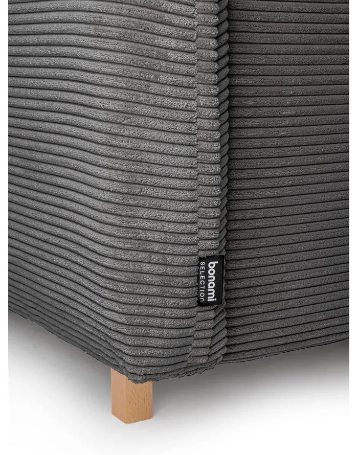 Szary sztruksowy rozkładany narożnik (z przestawnym narożnikiem) Tori – Bonami Selection