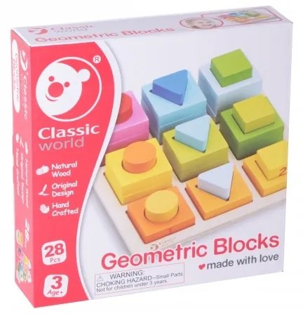 Układanka geometryczna klocki sorter classic world