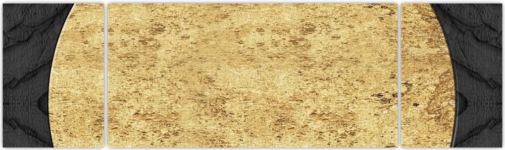 Obraz - Złota struktura N⁰2 (170x50 cm)