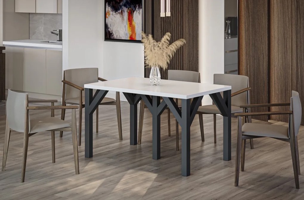 Industrialny stół jadalniany Dunaj 240 rozkładany od 130 do 240 cm