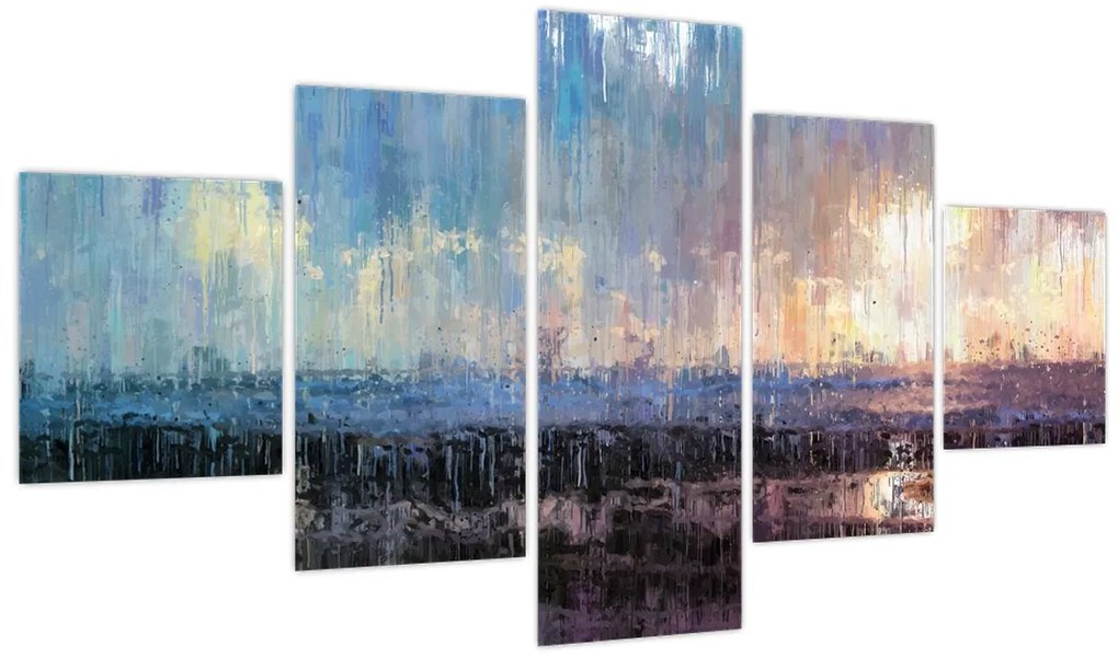 Obraz - Abstrakcja (125x70 cm)