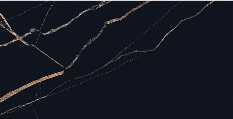 Mexen Fossil Black gres szkliwiony rekt. G1, płytka podłogowo-ścienna 120 x 60 cm, wysoki połysk - TL213-120-060-00