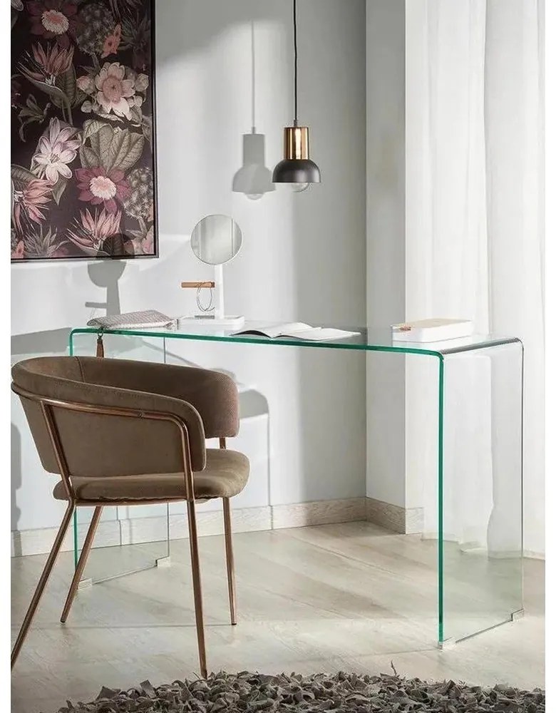 Szklana konsola 40x125 cm Burano – Kave Home
