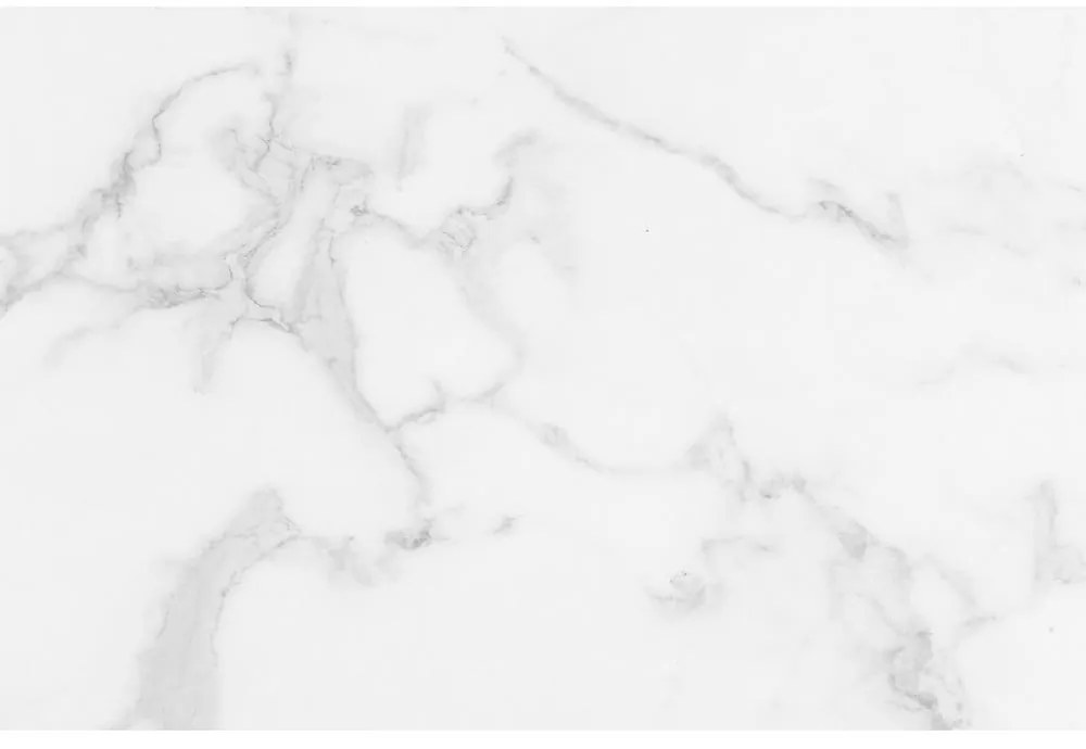Biały stolik z blatem w dekorze marmuru 55x110 cm Barossa – Actona