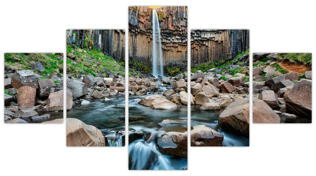 Obraz - Wodospad Svartifoss, Islandia (125x70 cm)