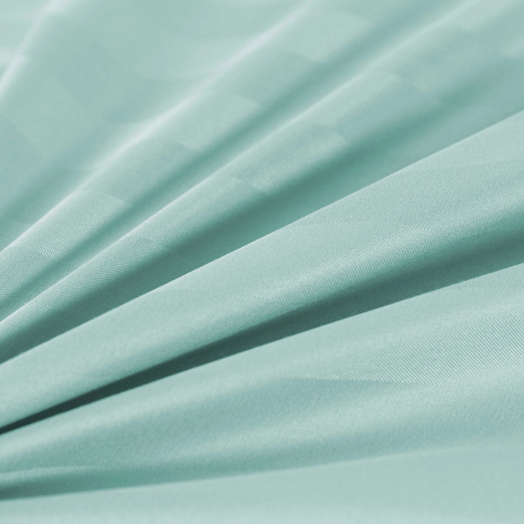 PrzytulneMieszkanie.pl PrzytulneMieszkanie.pl Hotelowa pościel z mikrofibry JASMINE miętowa - pasek 2 cm Rozmiar pościeli: 2 szt 70 x 90 cm | 200 x 220 cm