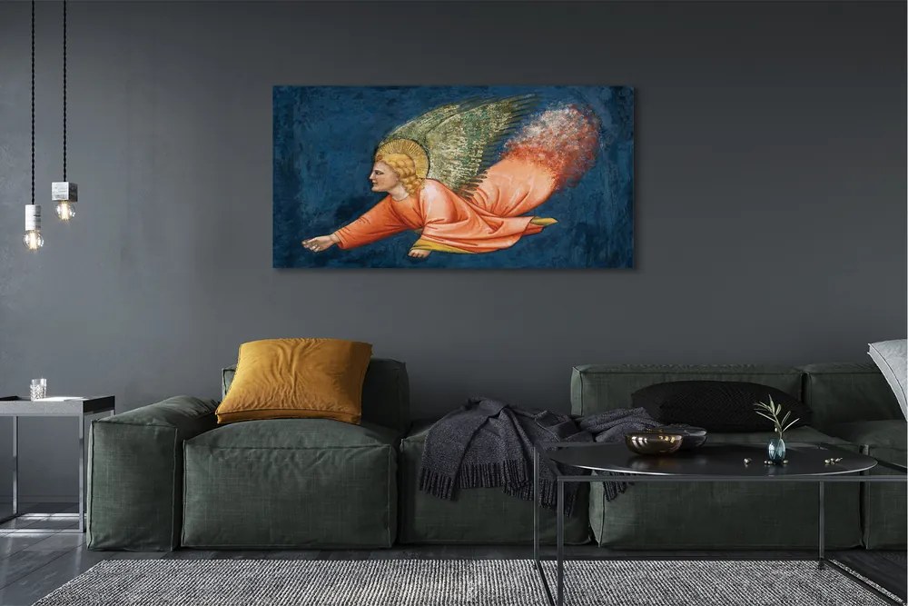 Duży obraz na płótnie Sztuka skrzydlaty anioł