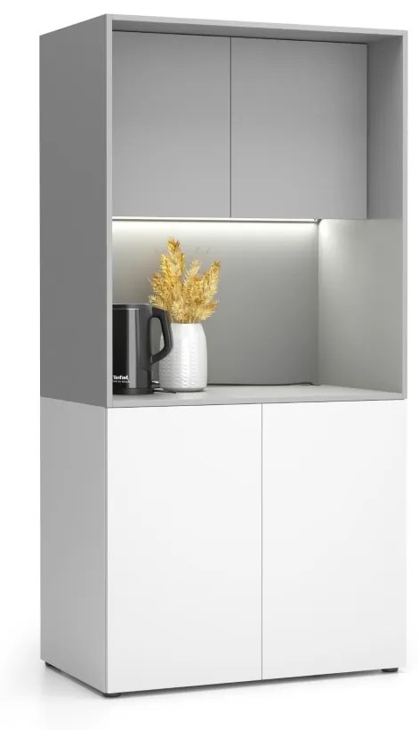 Kuchnia NIKA bez wyposażenia 1000 x 600 x 2000 mm, szary