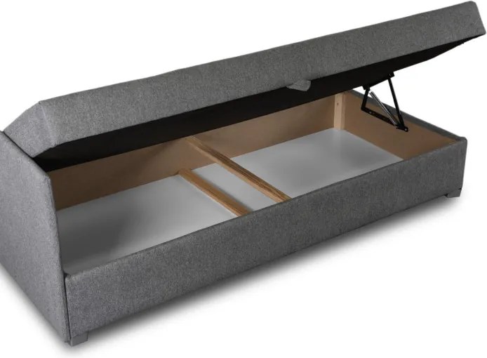 Łóżko Tapczan Młodzieżowe KARO 90x200 cm Szare