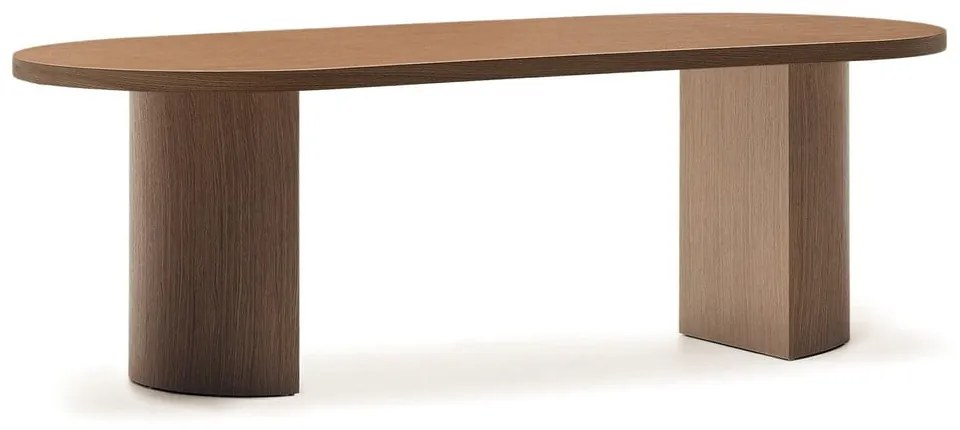 Okrągły stół z blatem w dekorze orzecha 100x240 cm Nealy – Kave Home