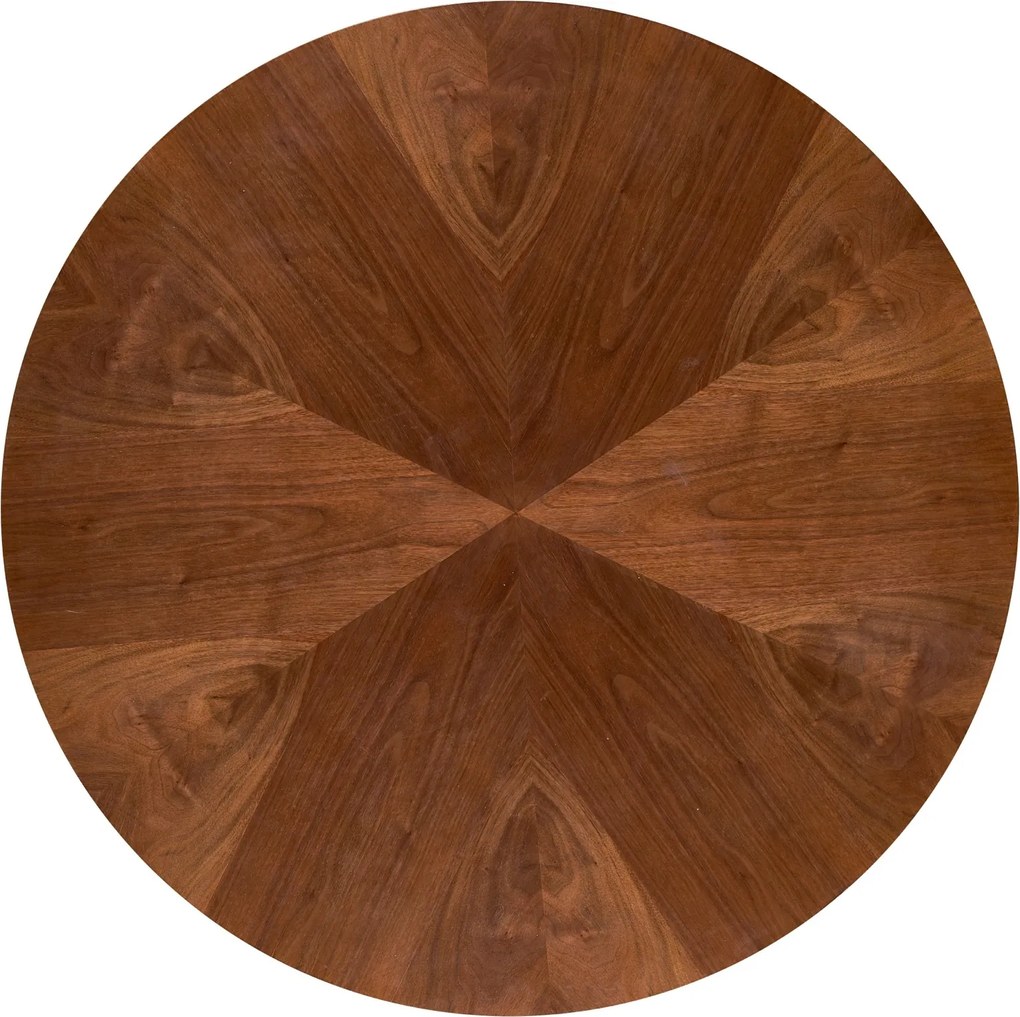 Okrągły stół w kolorze orzechowym Hevelius Halmar