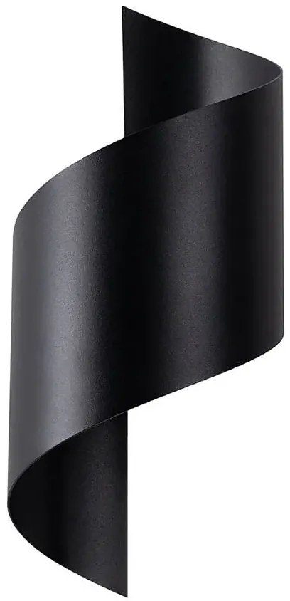 Minimalistyczny czarny metalowy kinkiet R0-R89