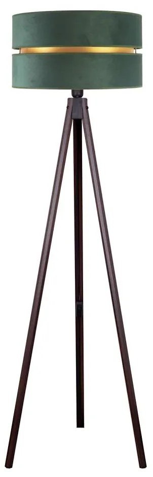 Duolla - Lampa podłogowa DUO 1xE27/60W/230V śr. 44 cm zielona/wenge