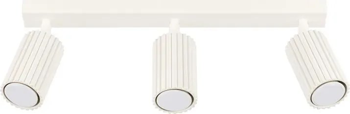 Beżowa trzypunktowa lampa sufitowa - D307 L6-T27