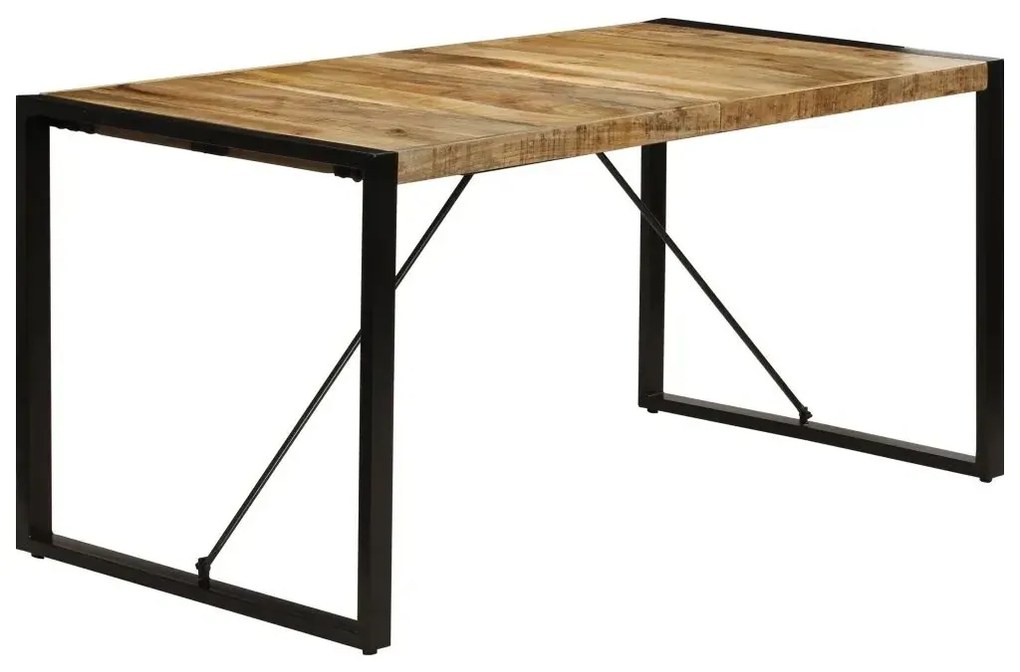 Industrialny stół z drewna 80x160 – Fulo 3X