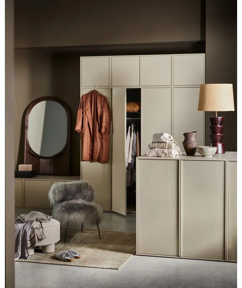 Kremowa szafa modułowa z litego drewna sosnowego 150x110 cm Daily – vtwonen