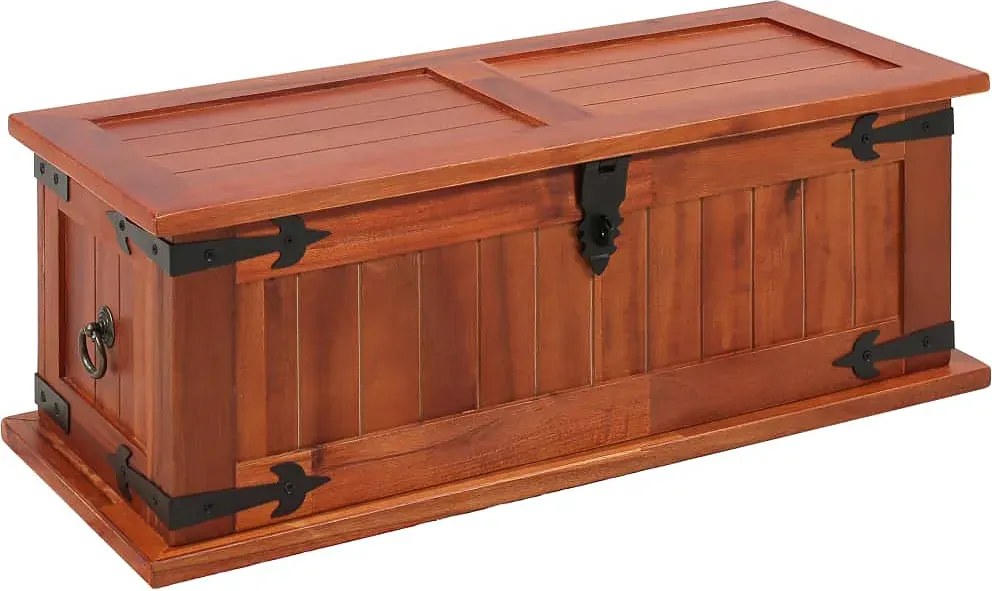 Drewniany kufer na pościel skrzynia M9-T09