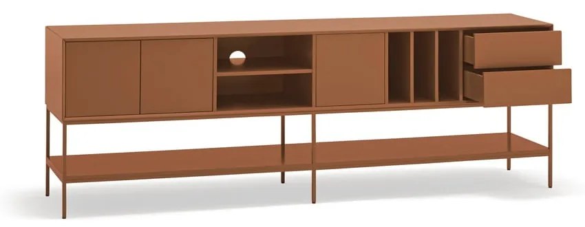 Ceglasta szafka pod TV 220x74x45 cm Platt – Teulat