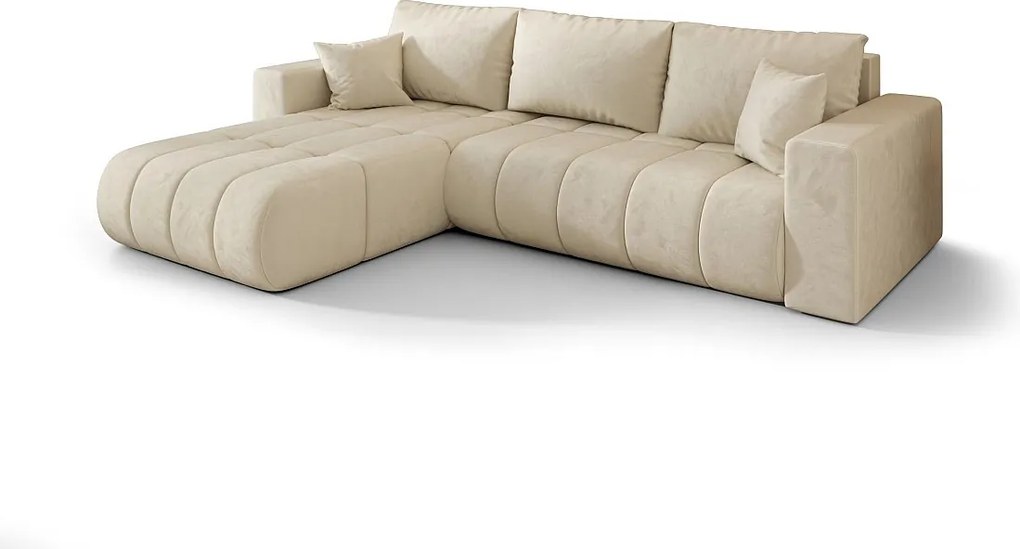 Narożnik BEDANTE MILO PREMIUM L Monolith 02 lewy z funkcją spania Mebel łączący wygodę i nowoczesny design