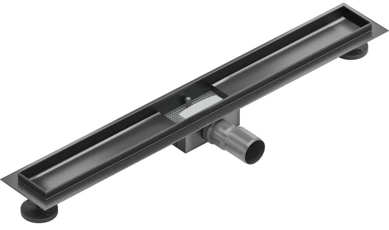 Mexen Flat korpus do odpływu liniowego 70 cm, gun gray szczotkowany - 1E15070