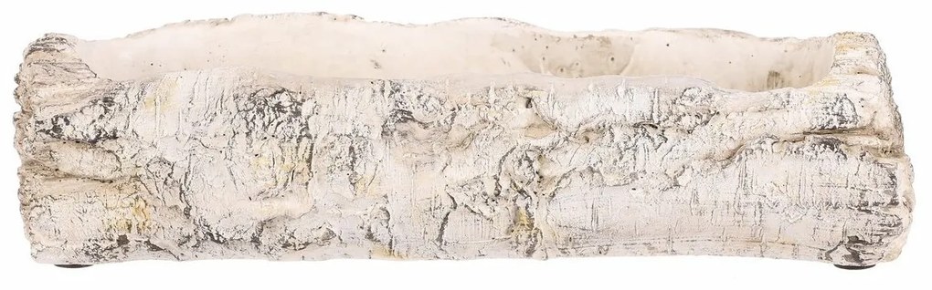 Osłonka na kwiaty - skrzynka, imitacja brzozy, 32 x 12 x 8 cm, 32 cm