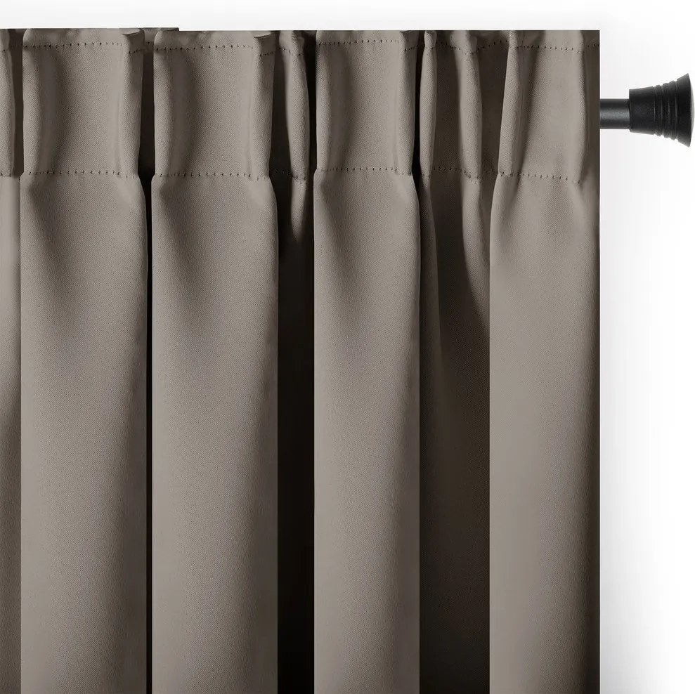 Szarobeżowa zasłona częściowo zaciemniająca (dimout) 200x245 cm Kierra – Restilo