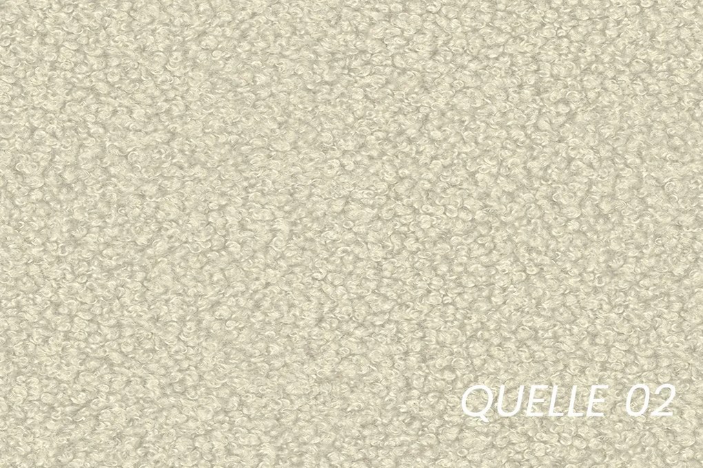 Łóżko tapicerowane Aura 180x200 z pojemnikiem - jasny beż bukla Quelle 02